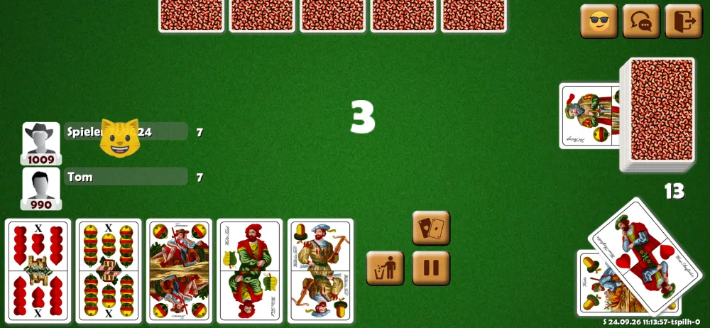 Pillantás a játékba: Schnopsn Online